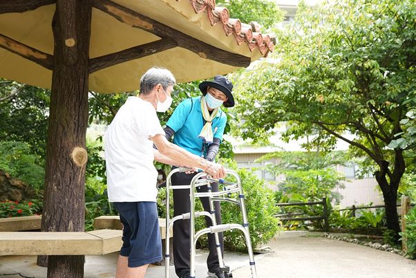 会話のある庭園