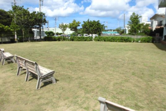 広々とした庭