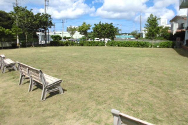 広々とした庭