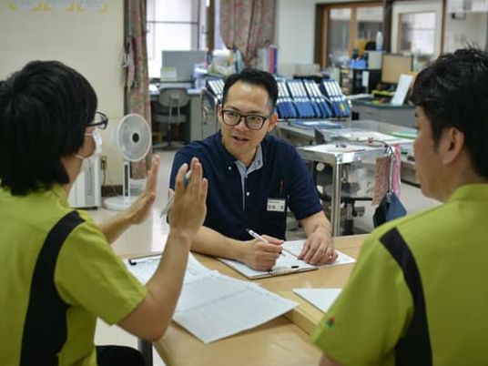 職員の打ち合わせ室  