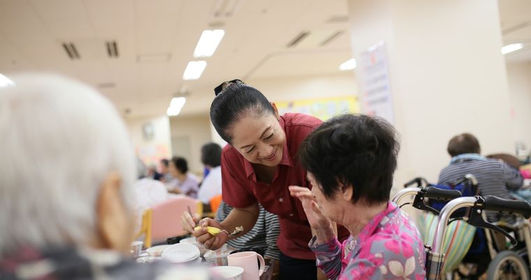 スタッフと利用者の交流