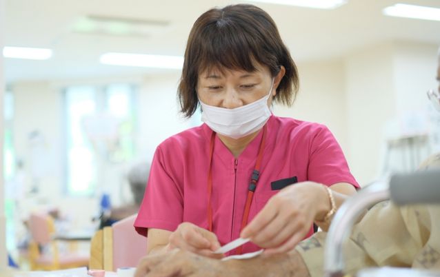 ケア活動中の様子