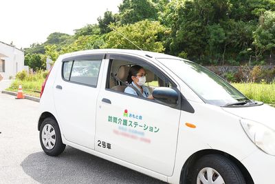 訪問介護の乗車中