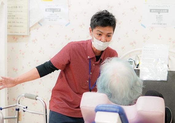 親身に接する職員の居室