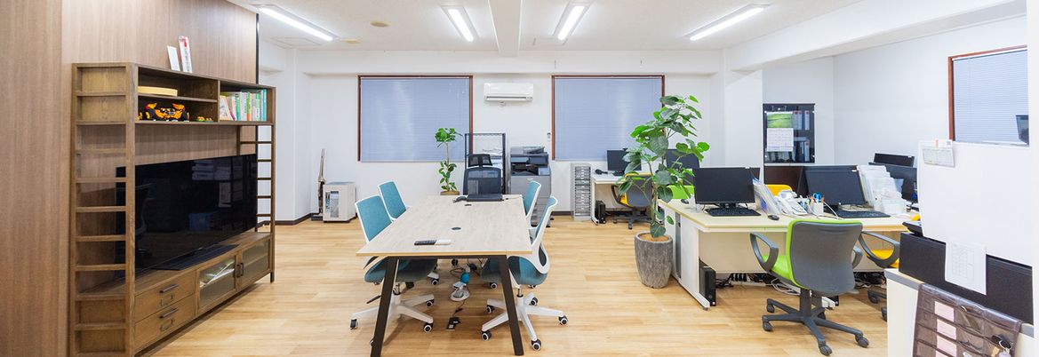 明るい共用スペース