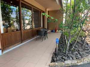 落ち着いた雰囲気のテラス