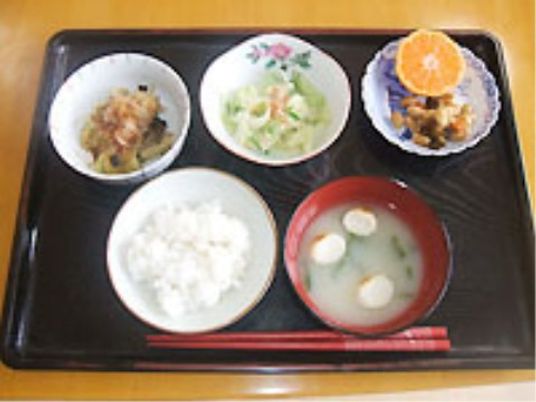 和食スタイルの食事トレイ