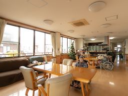 明るい共有スペース