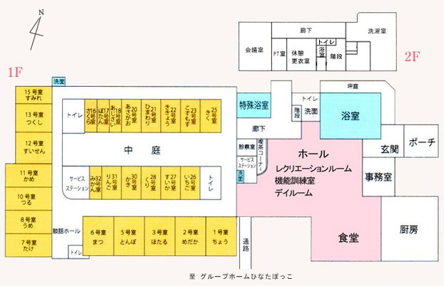 介護施設の見取り図