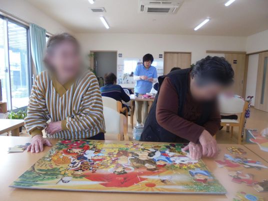 パズル活動風景の内観