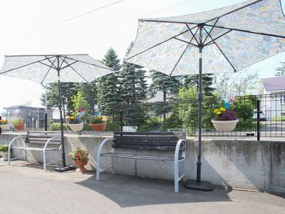 快適な中庭の風景