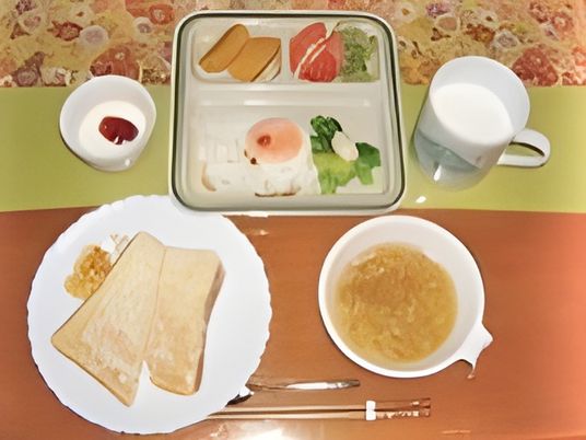 バランスの取れた朝食セット