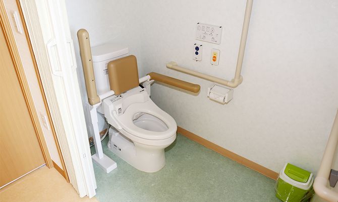 快適な設備のトイレ