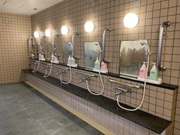 洗面台の施設の様子