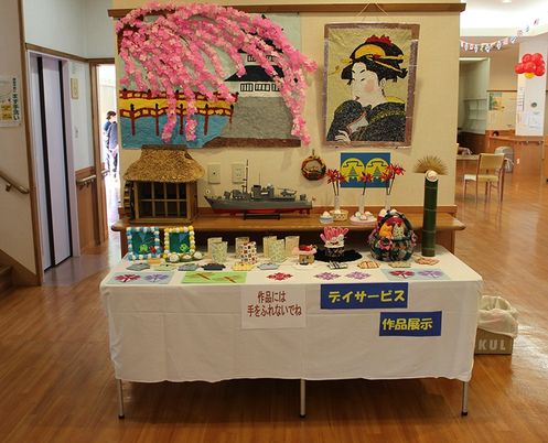 展示作品の多目的室