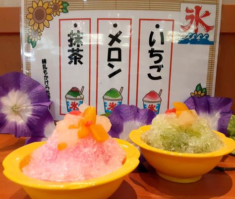色とりどりのかき氷