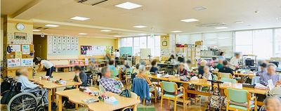 賑やかなリビング