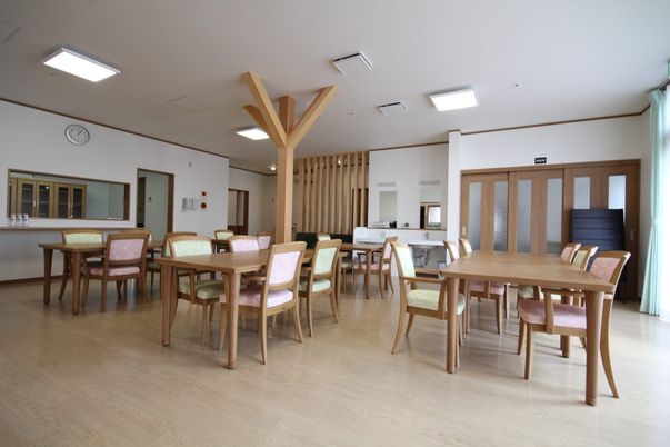 明るい共用スペース