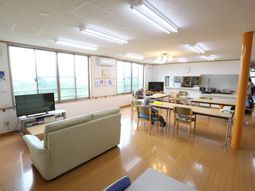 明るい共有スペース