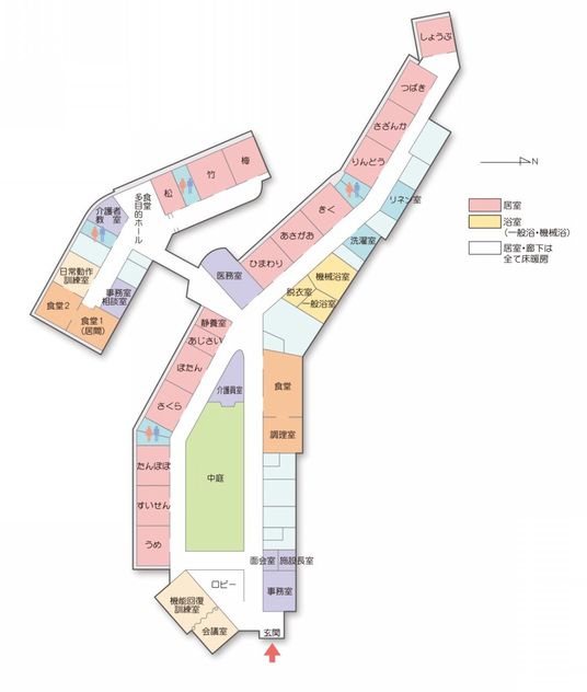 施設の間取り図