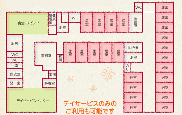 施設の間取り図