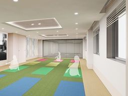 明るい機能訓練室