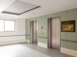 清潔な廊下とエレベーター