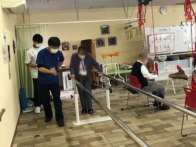 訓練中の様子の部屋