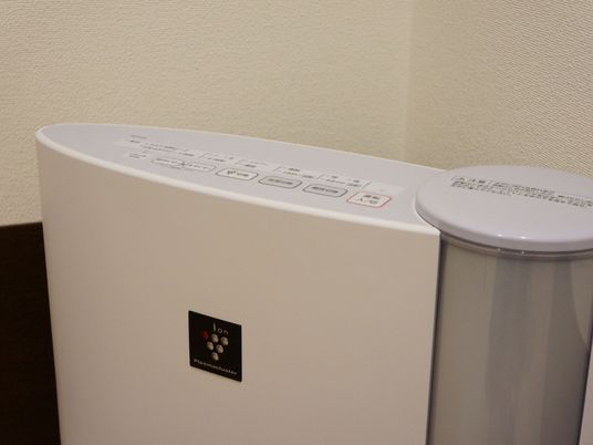 空気清浄機のアップ