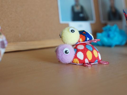 手芸のカメの玩具