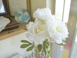 癒しの花とエントランス