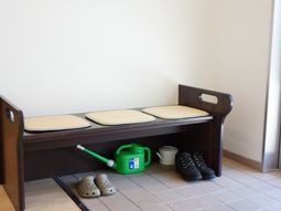 整然とした居室の一角