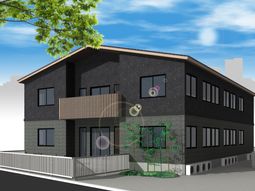 シックな外観の建物