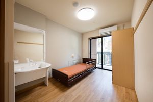 日差しが差し込む居室
