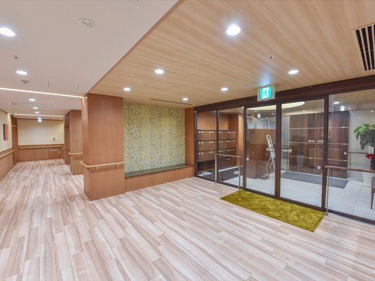 洗練された廊下の風景