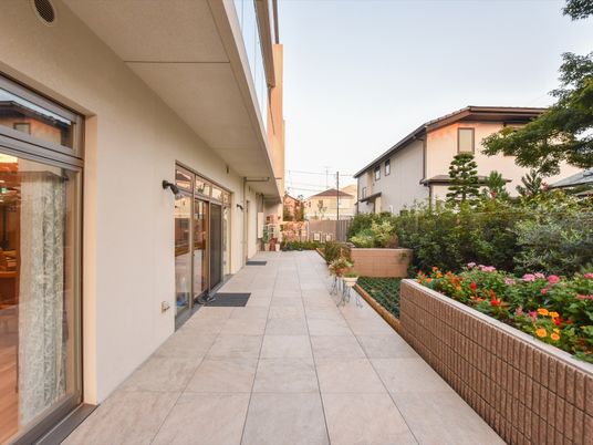 居心地の良い屋外テラス