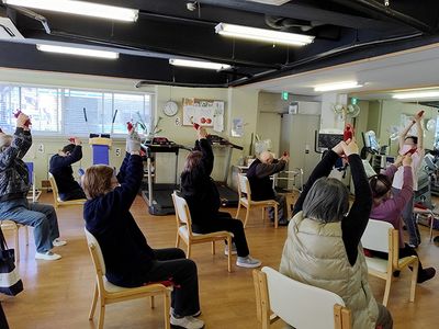 機能訓練室での活動