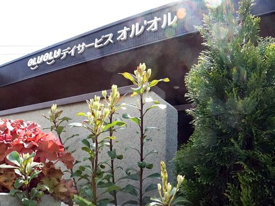 施設の外観と植栽  