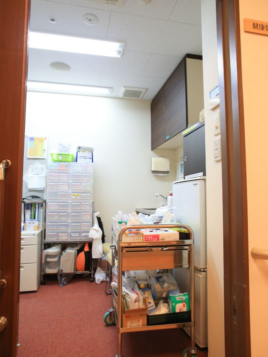 医療物品整理済みの部屋