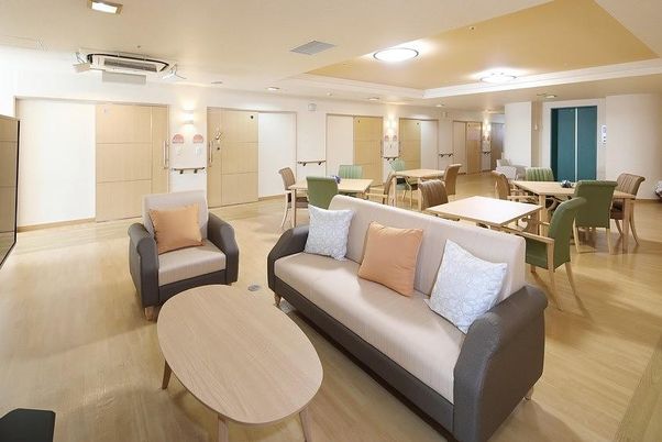 緑豊かな共有スペース