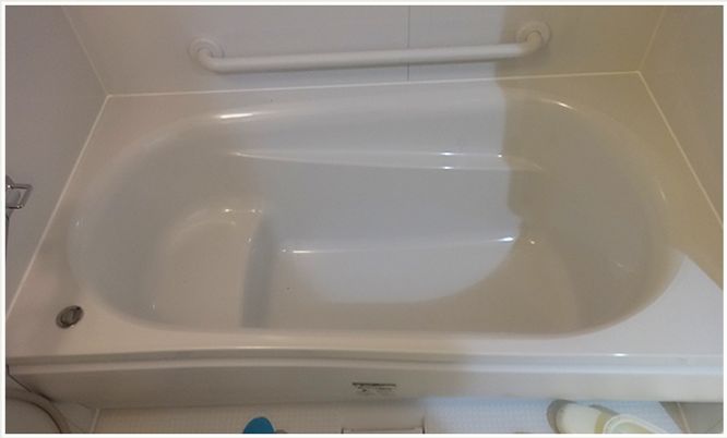 清潔な浴室の一角