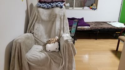 落ち着いた居室の椅子