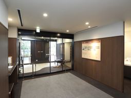 清潔感のある入口エリア