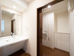 清潔な洗面所の様子