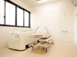 清潔な浴室設備