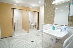 清潔な浴室の一角