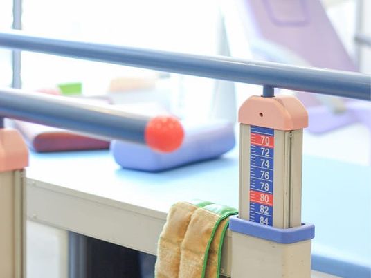 機能訓練室の平行棒  