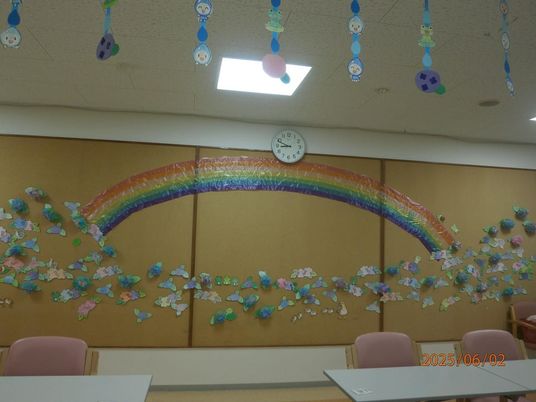 飾り付きの多目的室  