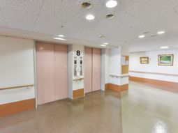 清潔な廊下とエレベーター