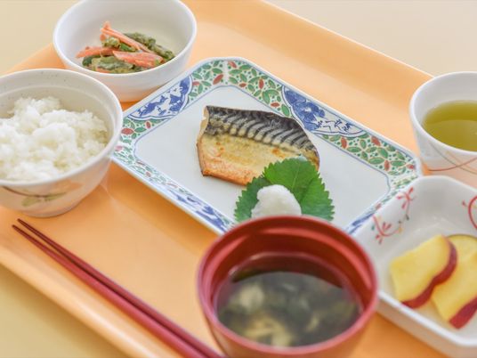 和食の手配された食事 